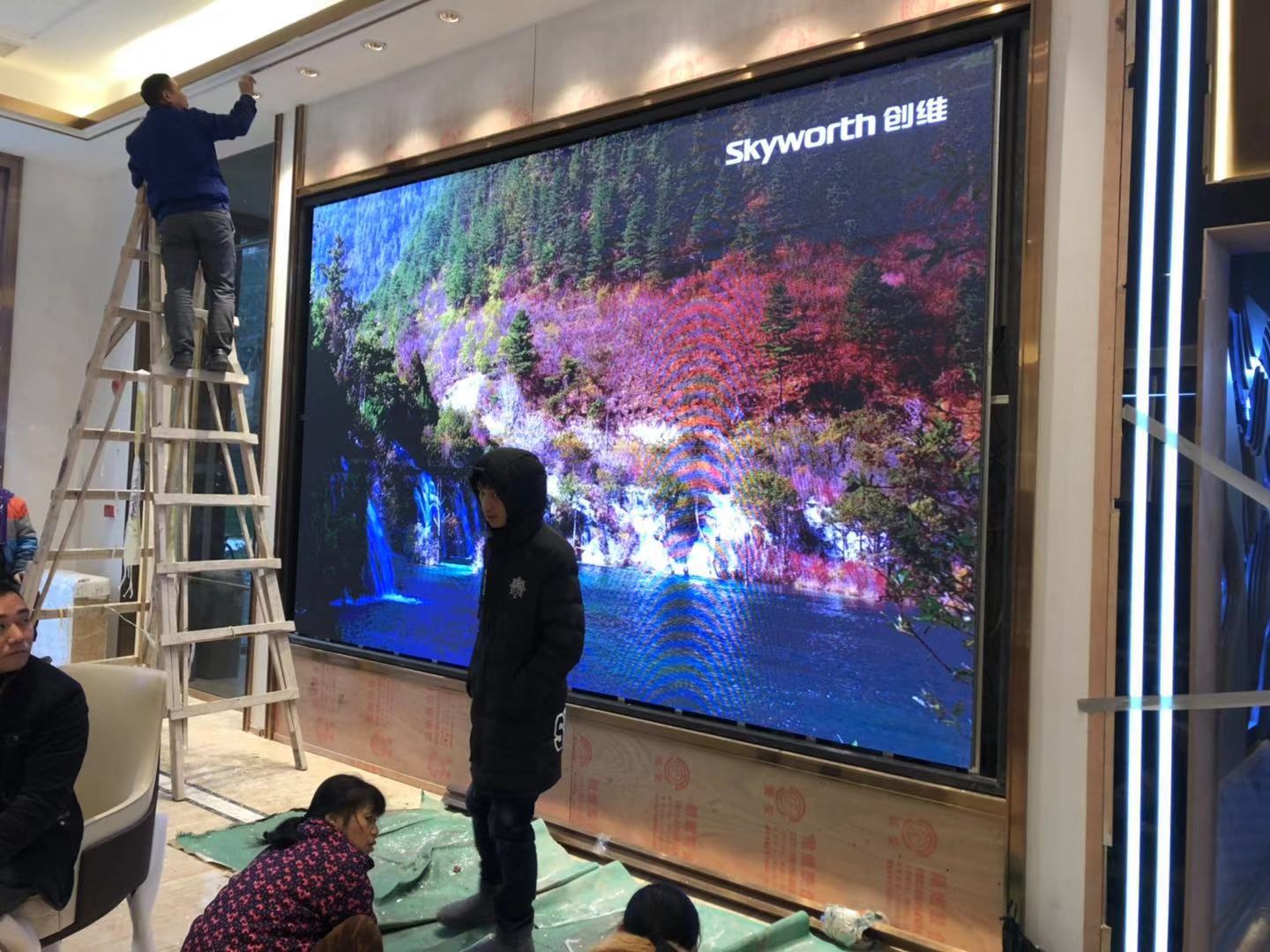 衡陽(yáng)碧桂園售樓部LED顯示屏制作安裝——衡陽(yáng)宏昌廣告案例